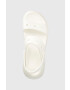 Crocs Чехли Classic Mega Crush Sandal в бяло с платформа 207989 - Pepit.bg