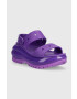 Crocs Чехли Classic Mega Crush Sandal в лилаво с платформа 207989 - Pepit.bg