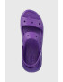Crocs Чехли Classic Mega Crush Sandal в лилаво с платформа 207989 - Pepit.bg
