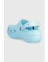 Crocs Чехли Classic Platform Clog в синьо с платформа 206750 - Pepit.bg
