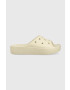 Crocs Чехли Classic Platform Slide в бежово с платформа 208180 - Pepit.bg
