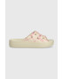 Crocs Чехли Classic Platform Snake Print в бежово с платформа 208242 - Pepit.bg