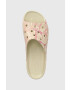 Crocs Чехли Classic Platform Snake Print в бежово с платформа 208242 - Pepit.bg