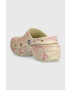 Crocs Чехли Classic Platform Snake Print Clog в бежово с платформа 208231 - Pepit.bg