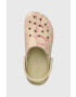 Crocs Чехли Classic Platform Snake Print Clog в бежово с платформа 208231 - Pepit.bg