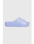 Crocs Чехли Classic Platforn Glitter Slide в лилаво с платформа 208233 - Pepit.bg