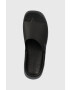 Crocs Чехли Skyline Slide в черно с платформа 208182 - Pepit.bg