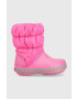 Crocs Детски апрески Winter Puff Boot в розово - Pepit.bg