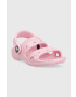 Crocs Детски чехли CLASSIC GLITTER SANDAL в розово - Pepit.bg