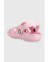 Crocs Детски чехли CLASSIC GLITTER SANDAL в розово - Pepit.bg