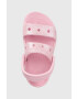 Crocs Детски чехли CLASSIC GLITTER SANDAL в розово - Pepit.bg