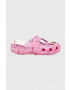 Crocs Детски чехли CLASSIC HELLO KITTY в розово - Pepit.bg