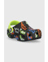 Crocs Детски чехли CLASSIC LIGHTNING BOLT CLOG в черно - Pepit.bg