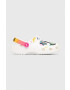 Crocs Детски чехли CLASSIC RAINBOW HIGH в бяло - Pepit.bg