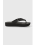 Crocs Джапанки Classic Platform Flip W в черно с платформа 207714 - Pepit.bg