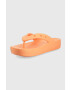 Crocs Джапанки CLASSIC PLATFORM 207714 в оранжево с платформа - Pepit.bg