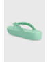 Crocs Джапанки Classic Platform Flip в тюркоазено с платформа 207714 - Pepit.bg