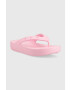 Crocs Джапанки Classic Platform Flip в розово с платформа 207714 - Pepit.bg