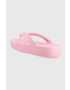 Crocs Джапанки Classic Platform Flip в розово с платформа 207714 - Pepit.bg