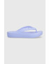 Crocs Джапанки Classic Platform Flip в лилаво с платформа 207714 - Pepit.bg