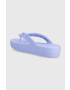 Crocs Джапанки Classic Platform Flip в лилаво с платформа 207714 - Pepit.bg