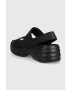 Crocs Сандали Skyline Slide в черно с платформа 208183 - Pepit.bg