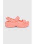 Crocs Сандали Skyline Slide в оранжево с платформа 208183 - Pepit.bg