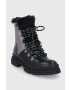 Cross Jeans Боти в черно с платформа - Pepit.bg