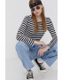 Cross Jeans Памучна блуза с дълги ръкави в черно - Pepit.bg