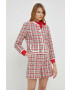 Custommade Сако Glory в червено с едно копче - Pepit.bg