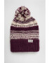 Dakine Шапка Davina Beanie в лилаво от плътен трикотаж - Pepit.bg