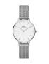Daniel Wellington Часовник Petite 28 Sterling дамски в сребристо - Pepit.bg