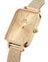 Daniel Wellington Часовник Quadro 20x26 дамски в златисто - Pepit.bg