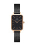 Daniel Wellington Часовник Quadro Pressed дамски в розово - Pepit.bg