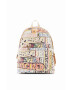 Desigual Раница голям размер с десен - Pepit.bg
