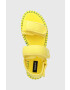 Desigual Сандали в жълто с платформа 23SSSA05.8023 - Pepit.bg
