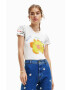 Desigual Тениска в бяло - Pepit.bg