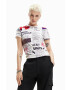 Desigual Тениска в бяло - Pepit.bg