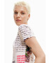 Desigual Тениска в бяло - Pepit.bg