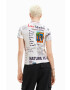 Desigual Тениска в бяло - Pepit.bg