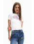 Desigual Тениска в бяло - Pepit.bg