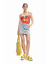 Desigual Топ дамски в червено - Pepit.bg