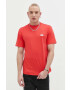 Dickies Памучна тениска в червено с апликация - Pepit.bg