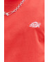 Dickies Памучна тениска в червено с апликация - Pepit.bg