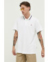 Dickies Памучна тениска с яка в бяло с апликация - Pepit.bg