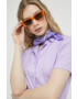 Dickies Рокля в лилаво къс модел разкроен модел - Pepit.bg