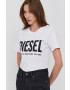 Diesel Памучна тениска в бяло - Pepit.bg