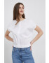 DKNY Блуза в бяло с изчистен дизайн - Pepit.bg