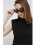 DKNY Блуза в черно с изчистен дизайн - Pepit.bg