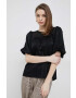 DKNY Блуза в черно с изчистен дизайн - Pepit.bg